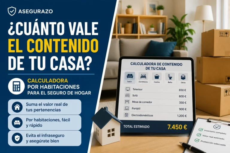 Valor del contenido del hogar: calculadora por habitaciones