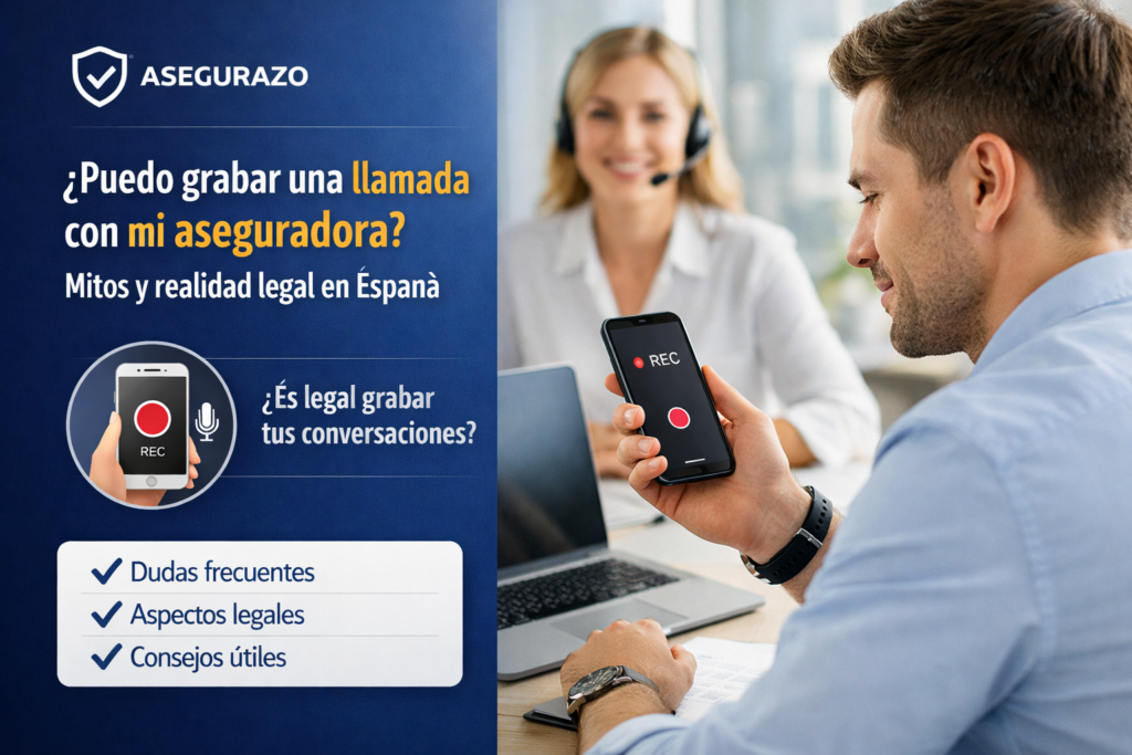 ¿Puedo grabar una llamada con mi aseguradora? Mitos y realidad legal en España
