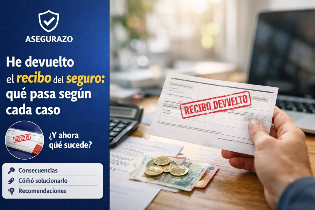 He devuelto el recibo del seguro: qué pasa según cada caso