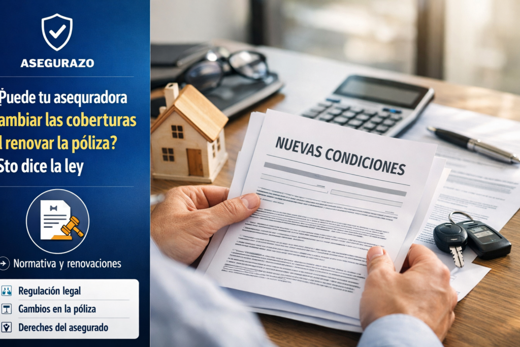 ¿Puede tu aseguradora cambiar las coberturas al renovar la póliza? Esto dice la ley