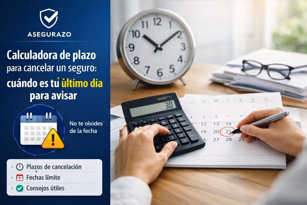 Calculadora de plazo para cancelar un seguro: cuándo es tu último día para avisar