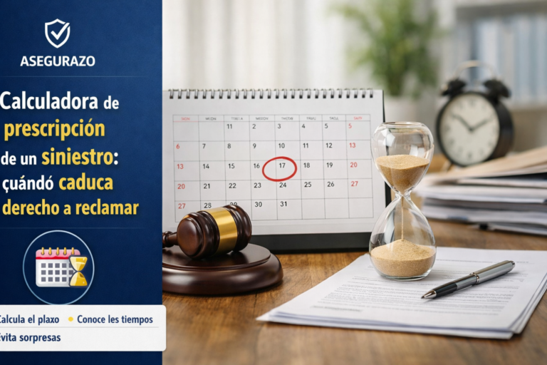 Calculadora de prescripción de un siniestro: plazos