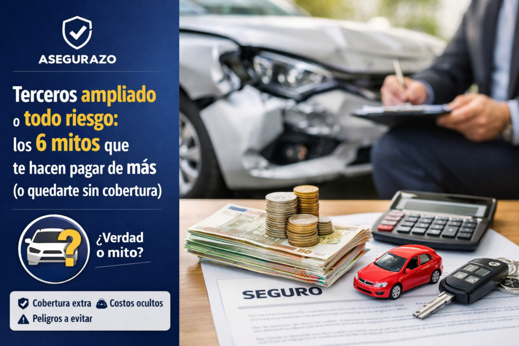Terceros ampliado o todo riesgo: los 6 mitos que te hacen pagar de más (o quedarte sin cobertura)