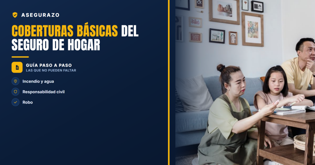 Coberturas básicas del seguro de hogar | Asegurazo
