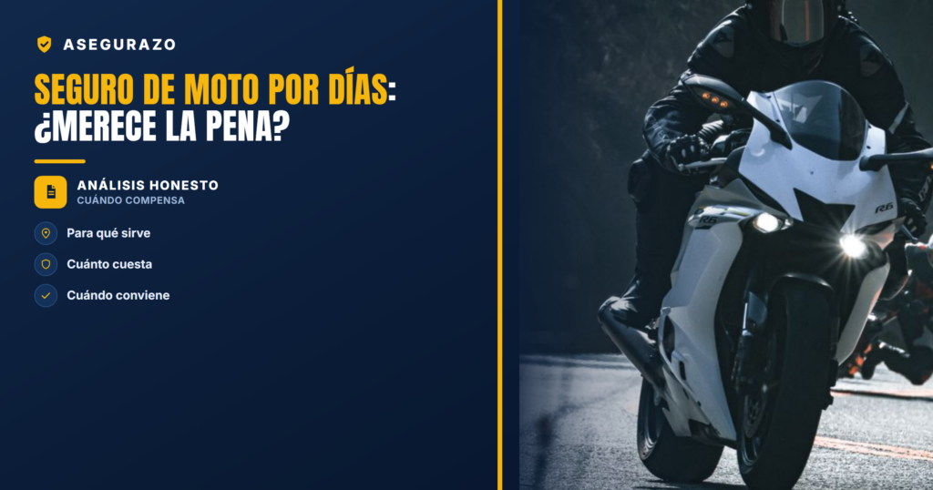 Seguro de moto por días: ¿merece la pena? | Asegurazo