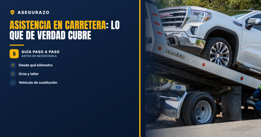 Asistencia en carretera: lo que de verdad cubre | Asegurazo