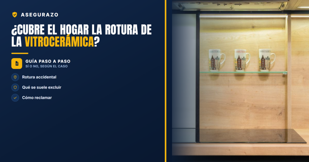 ¿Cubre el hogar la rotura de la vitrocerámica? | Asegurazo