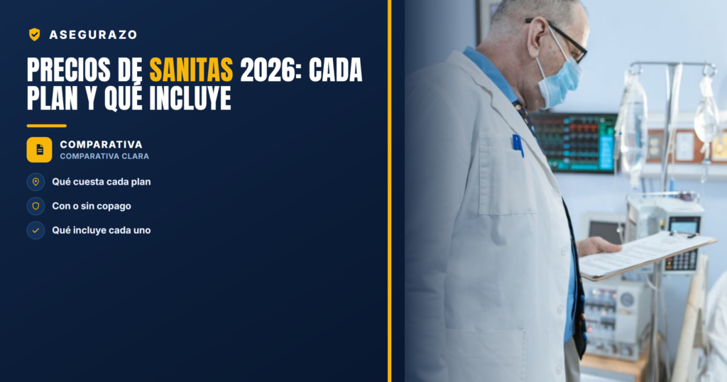 Precios de Sanitas 2026: cada plan y qué incluye | Asegurazo