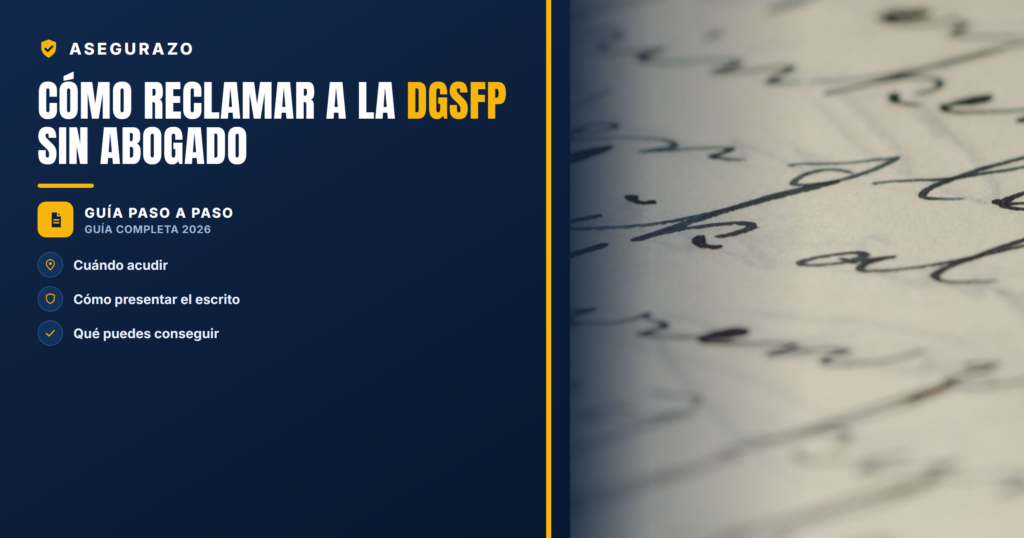Cómo reclamar a la DGSFP sin abogado | Asegurazo