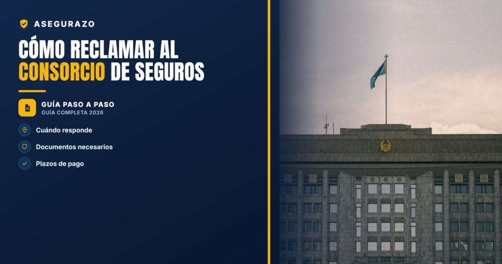 Cómo reclamar al Consorcio de seguros | Asegurazo