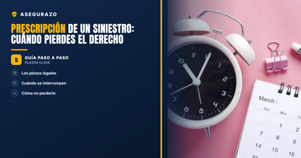 Prescripción de un siniestro: cuándo pierdes el derecho | Asegurazo
