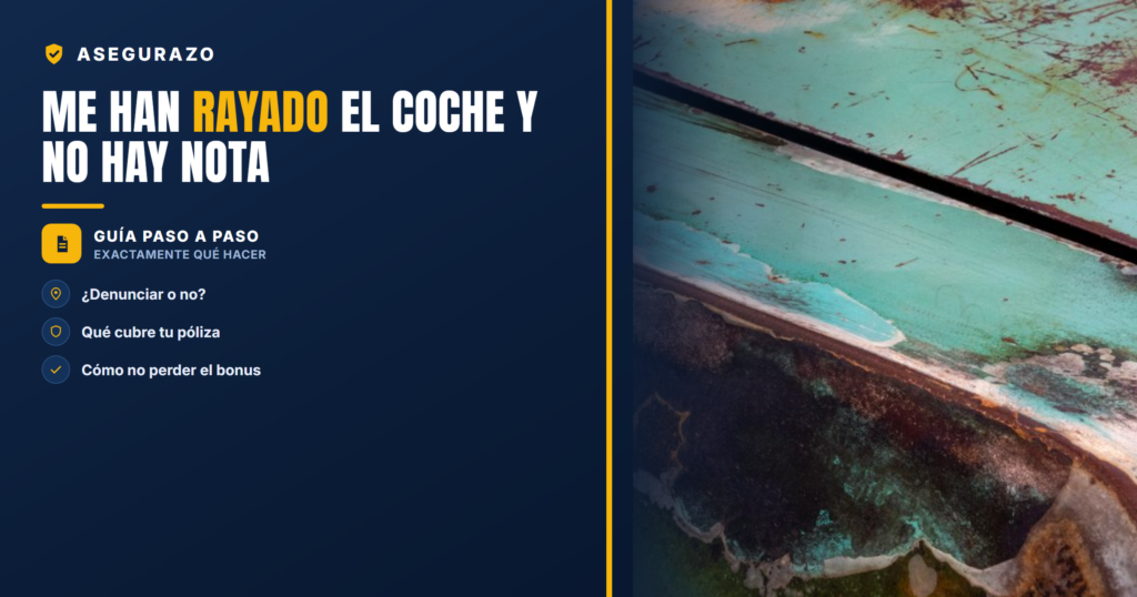 Me han rayado el coche y no hay nota | Asegurazo