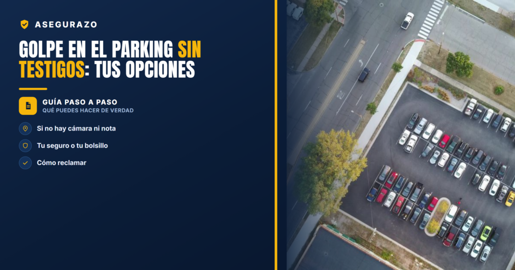 Golpe en el parking sin testigos: tus opciones | Asegurazo