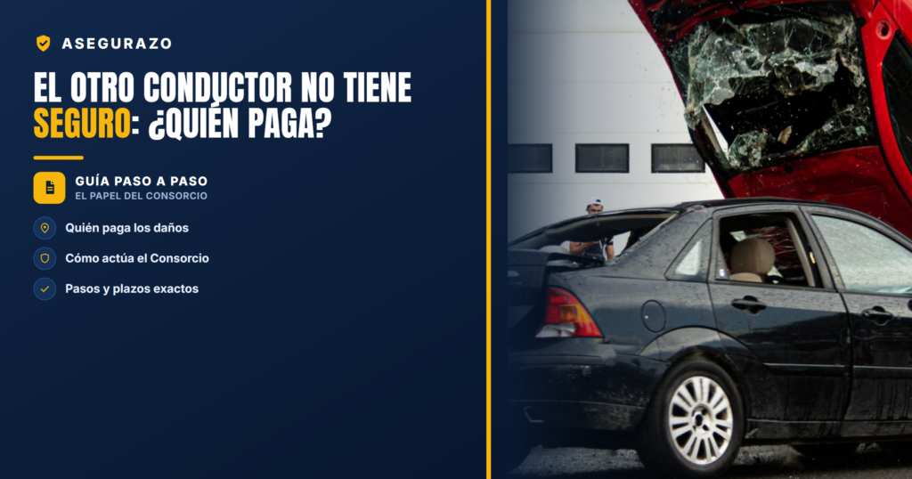 El otro conductor no tiene seguro: ¿quién paga? | Asegurazo