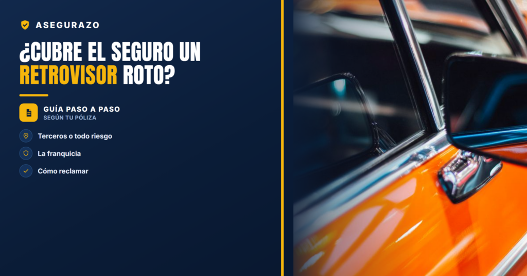 ¿Cubre el seguro un retrovisor roto? | Asegurazo