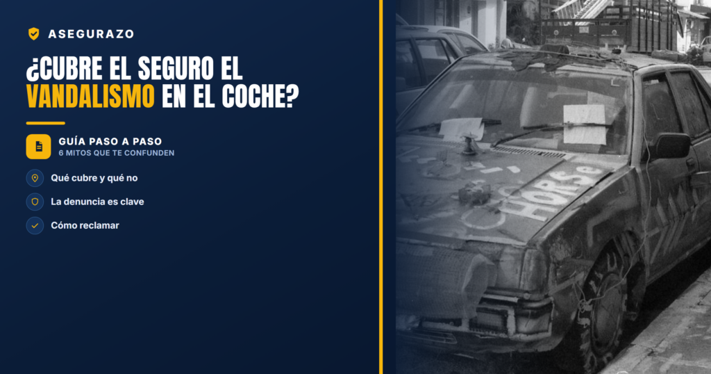 ¿Cubre el seguro el vandalismo en el coche? | Asegurazo