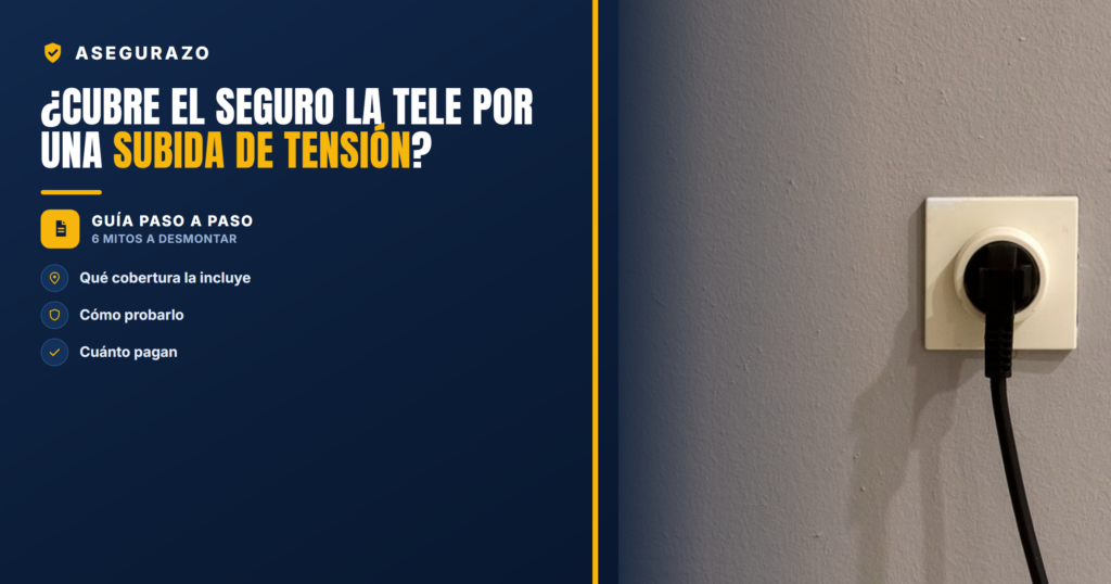 ¿Cubre el seguro la tele por una subida de tensión? | Asegurazo