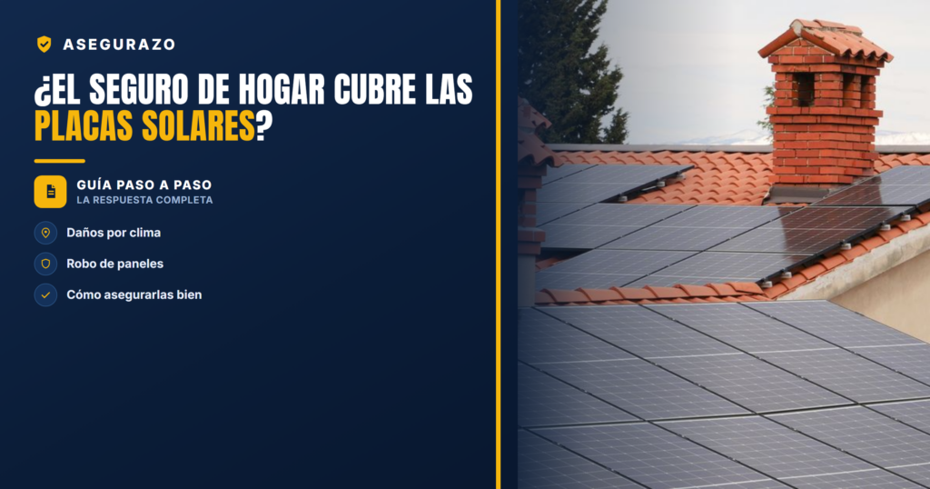 ¿El seguro de hogar cubre las placas solares? | Asegurazo