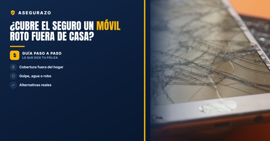 ¿Cubre el seguro un móvil roto fuera de casa? | Asegurazo