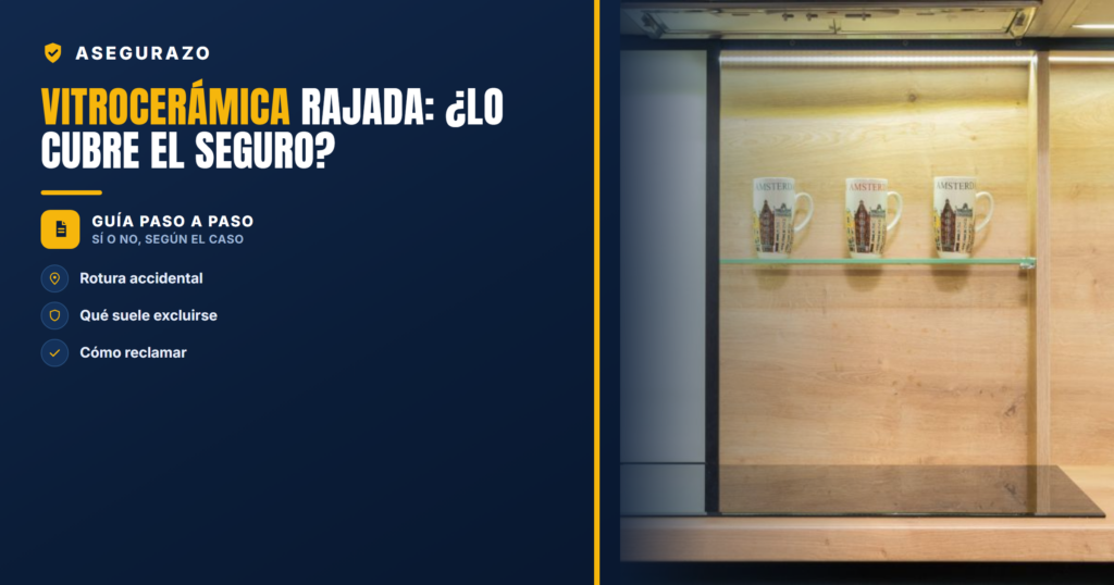 Vitrocerámica rajada: ¿lo cubre el seguro? | Asegurazo