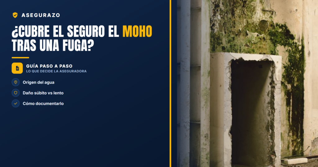 ¿Cubre el seguro el moho tras una fuga? | Asegurazo