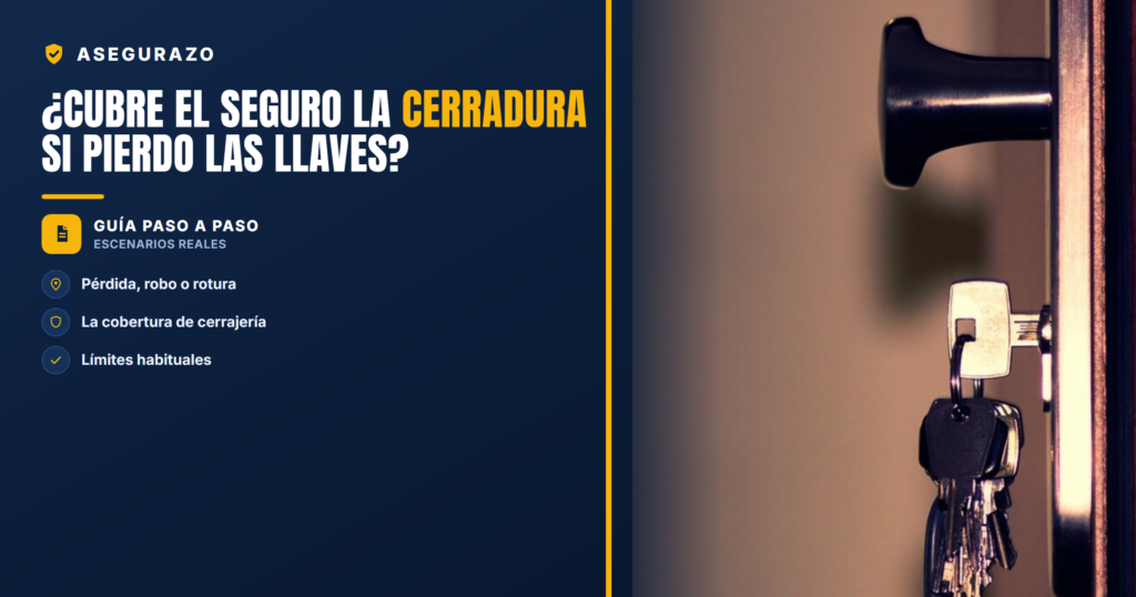¿Cubre el seguro la cerradura si pierdo las llaves? | Asegurazo
