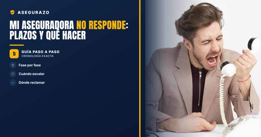 Mi aseguradora no responde: plazos y qué hacer | Asegurazo