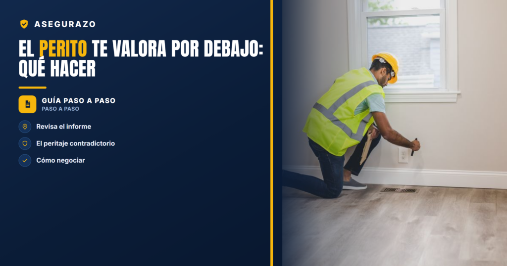 El perito te valora por debajo: qué hacer | Asegurazo