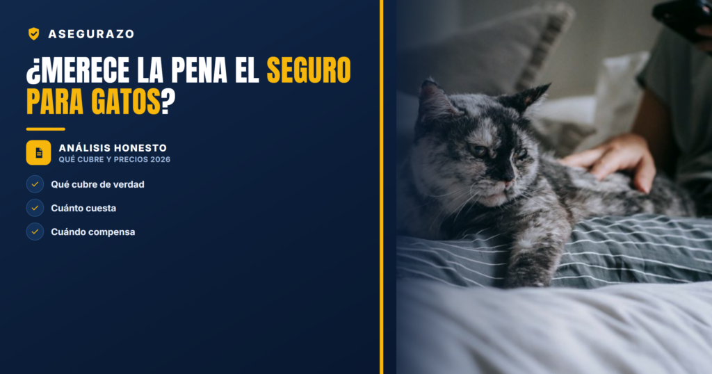 Seguro para gatos: ¿existe, qué cubre y merece la pena en 2026?