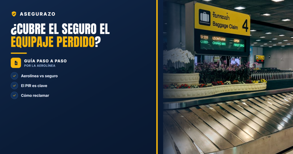 ¿Cubre el seguro de viaje el equipaje perdido o dañado por la aerolínea? Cómo reclamar