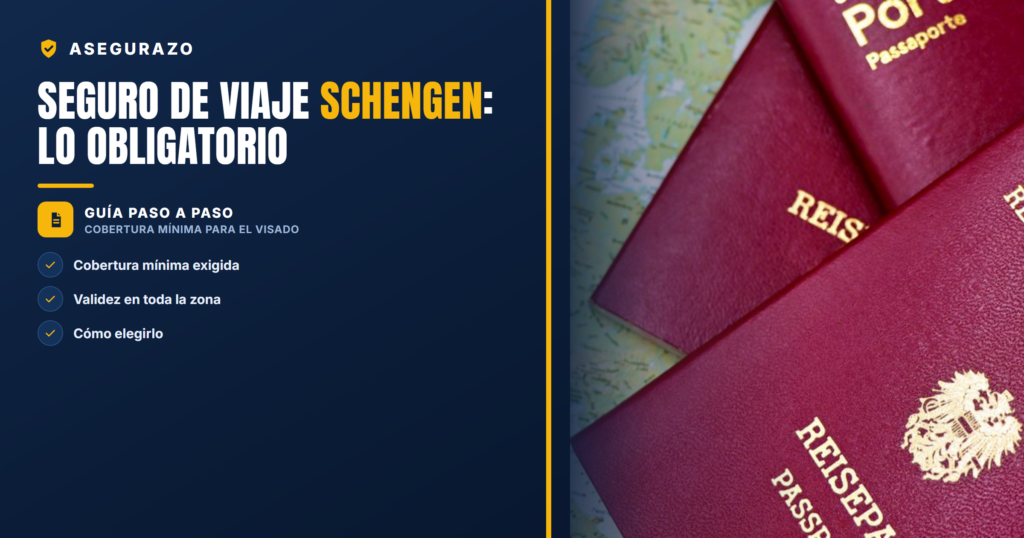 Seguro de viaje para el visado Schengen: cobertura mínima obligatoria y cómo elegirlo