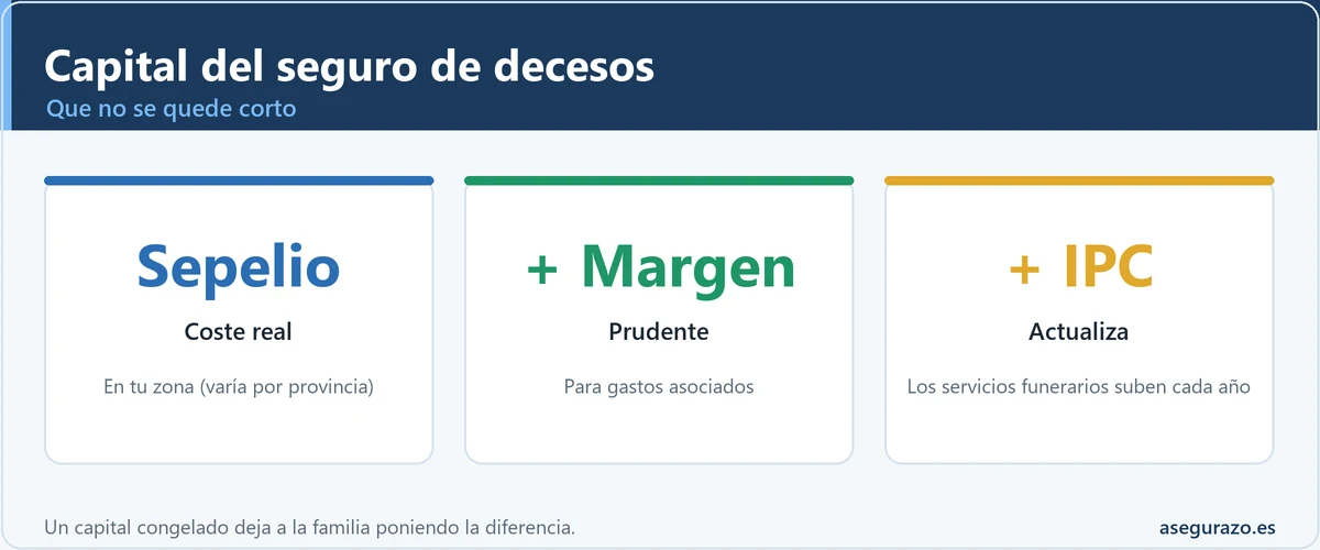 Cómo calcular el capital de un seguro de decesos