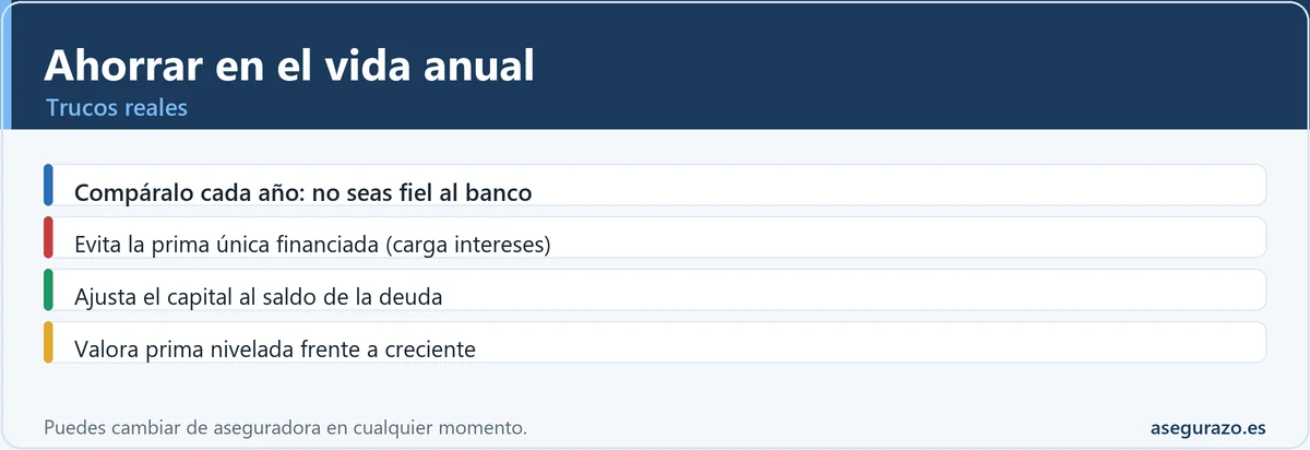 Cómo ahorrar en el seguro de vida anual