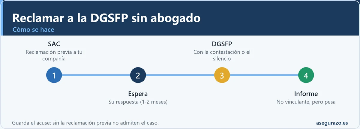 Cómo reclamar a la DGSFP sin abogado