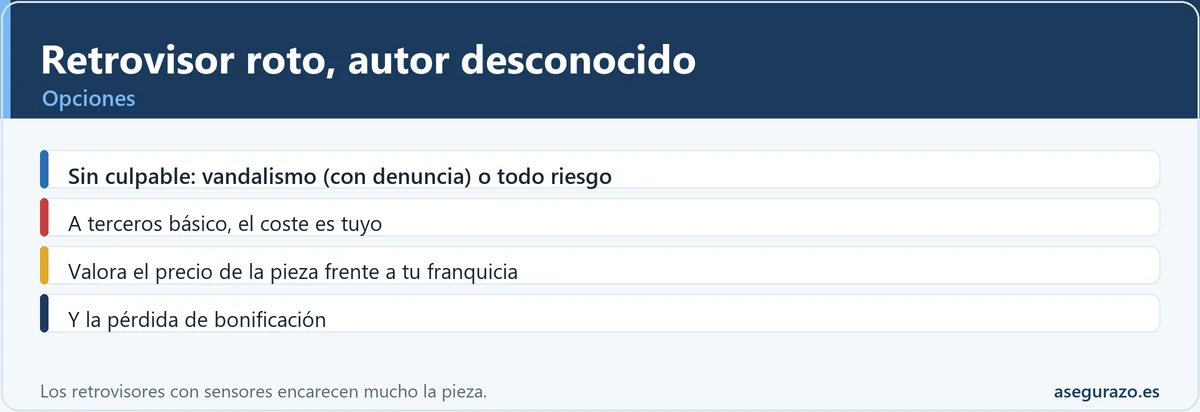 Qué hacer con un retrovisor roto por autor desconocido