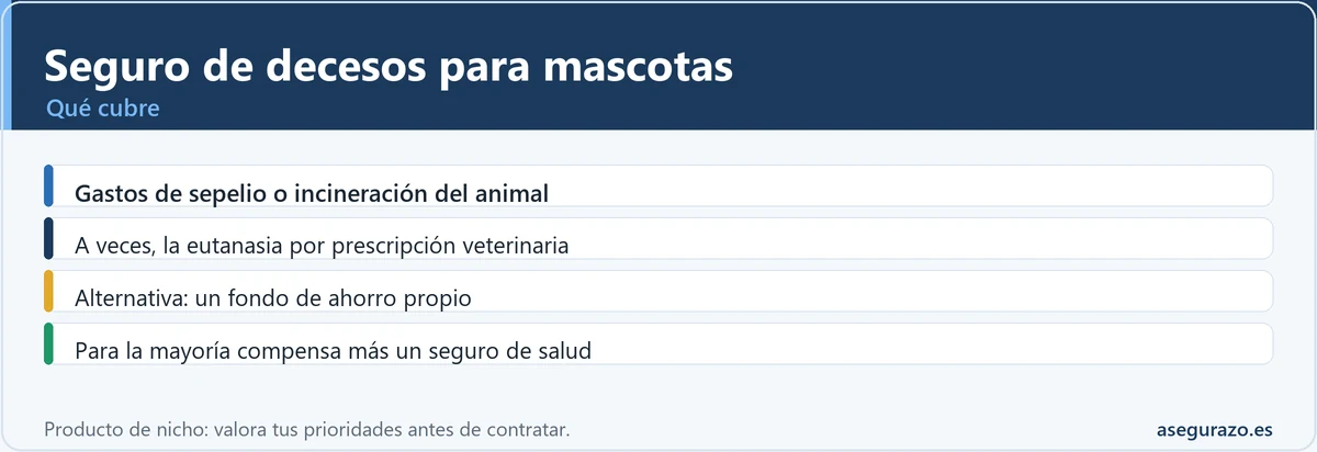 Qué cubre el seguro de decesos para mascotas