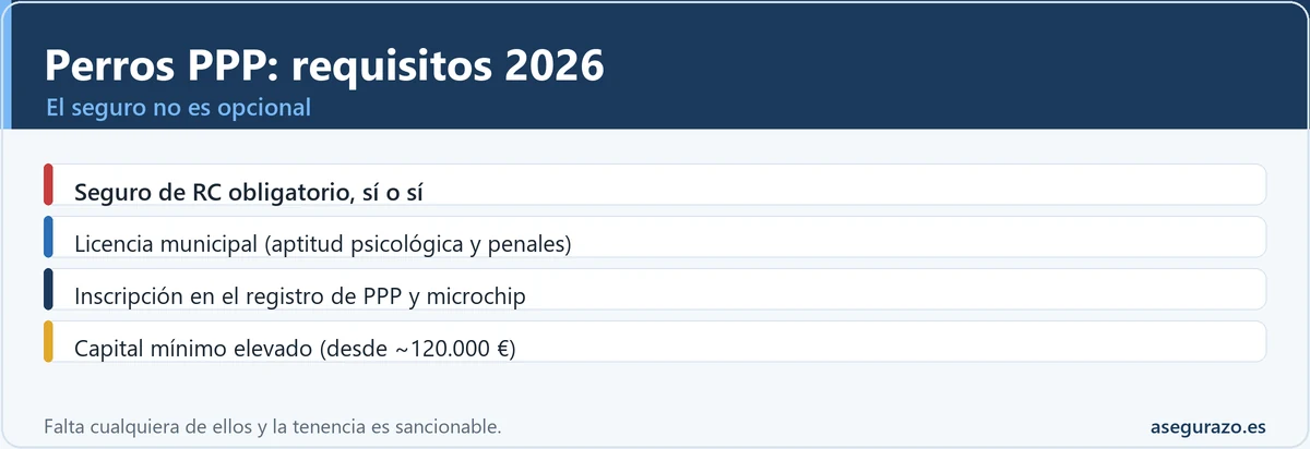 Requisitos para tener un perro potencialmente peligroso (PPP) en 2026