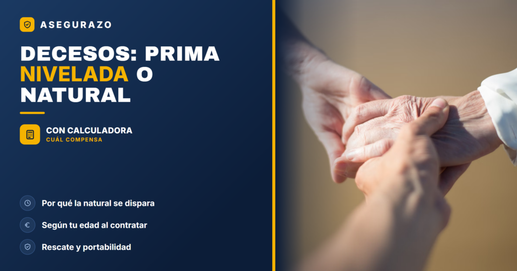 DECESOS: PRIMA NIVELADA O NATURAL - Asegurazo