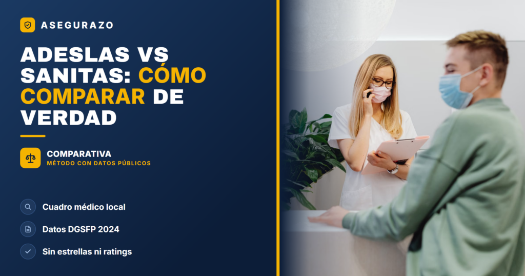 Adeslas vs Sanitas 2026: cómo compararlas con datos públicos - Asegurazo