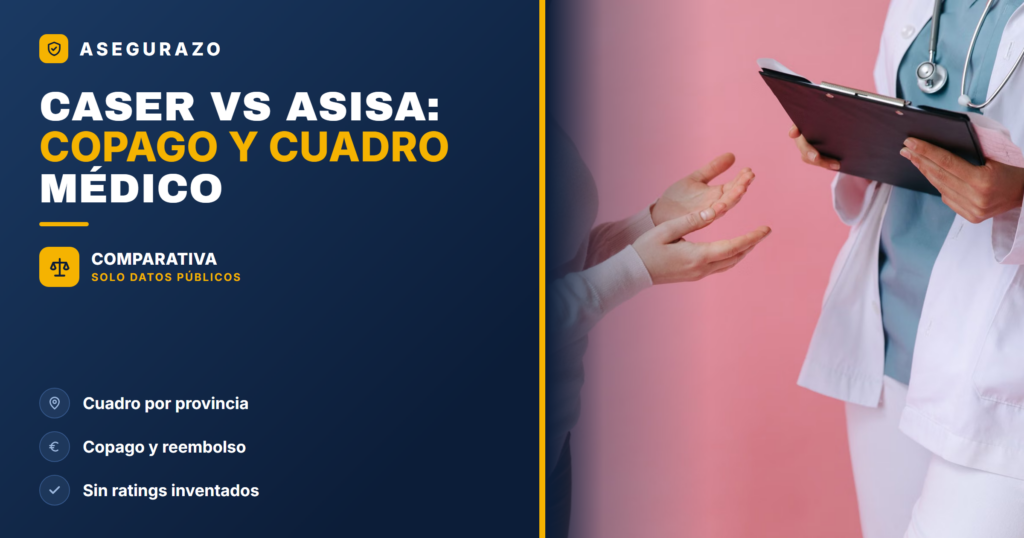 Caser vs Asisa 2026: copago, cuadro médico y reembolso - Asegurazo