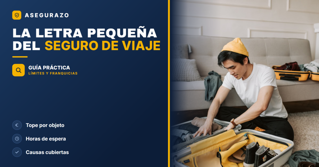 Franquicias y límites del seguro de viaje: letra pequeña 2026 - Asegurazo