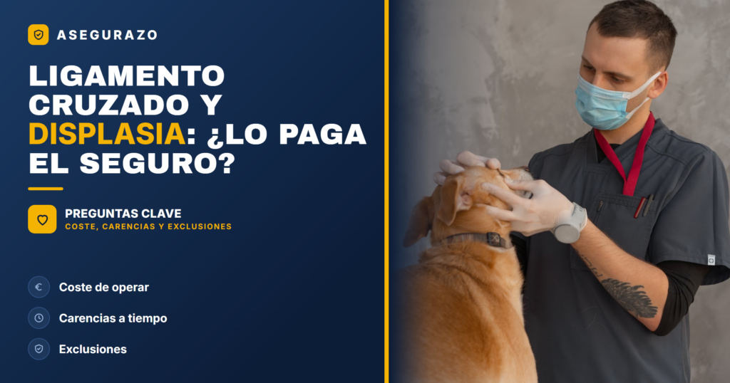 Seguro de perro: ¿cubre ligamento cruzado y displasia? 2026 - Asegurazo