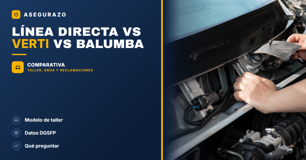 Línea Directa, Verti y Balumba: seguro de coche online - Asegurazo
