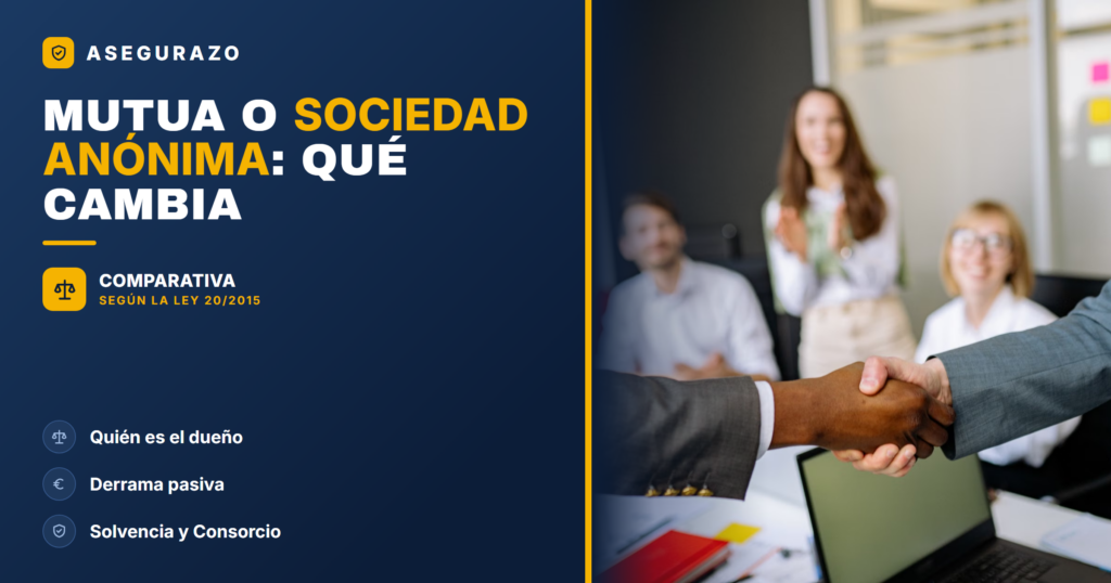 Mutua de seguros vs sociedad anónima: qué cambia para ti - Asegurazo
