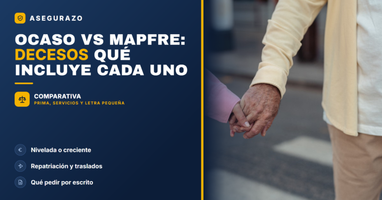 Ocaso vs Mapfre decesos 2026: qué incluye cada seguro