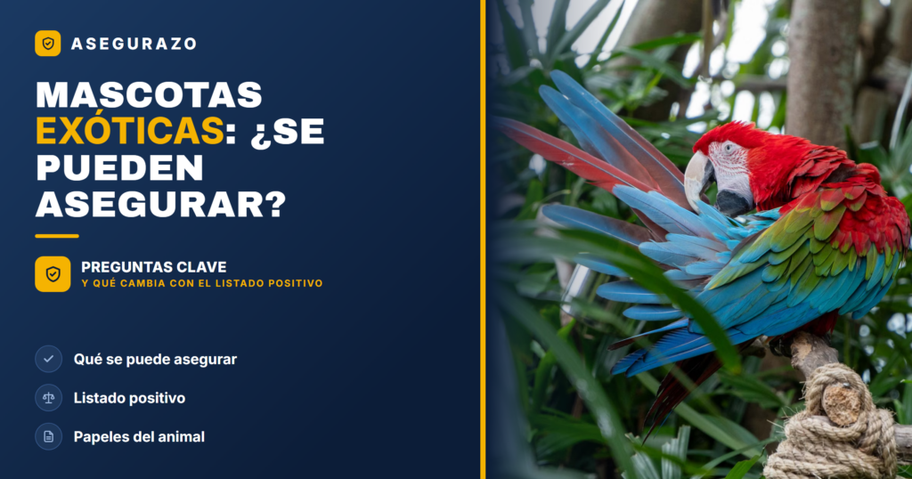 Seguro para mascotas exóticas y listado positivo: qué cubre - Asegurazo