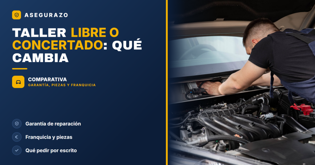 Taller libre o concertado en tu seguro de coche: qué cambia - Asegurazo